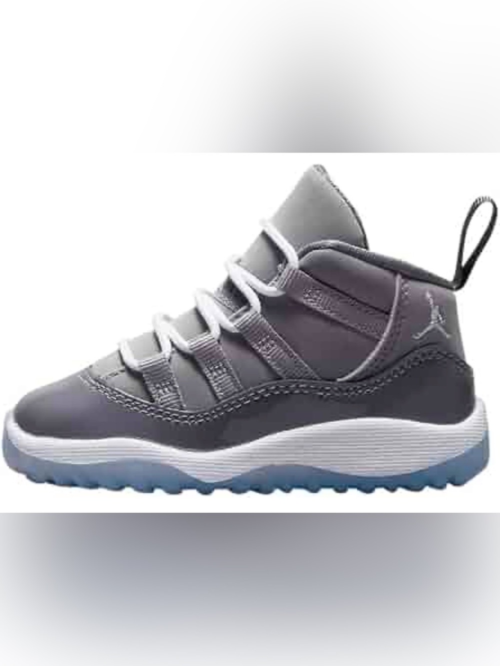 Jordan 11 Retro Cool Grey Little Kids 10 Gray High-Top Athletic Sneakers